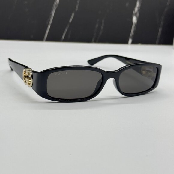 NEW GG1661S 001 GUCCI BLACK SQUARE WOMEN GUCCI SUNGLASSES - Picture 11 of 14